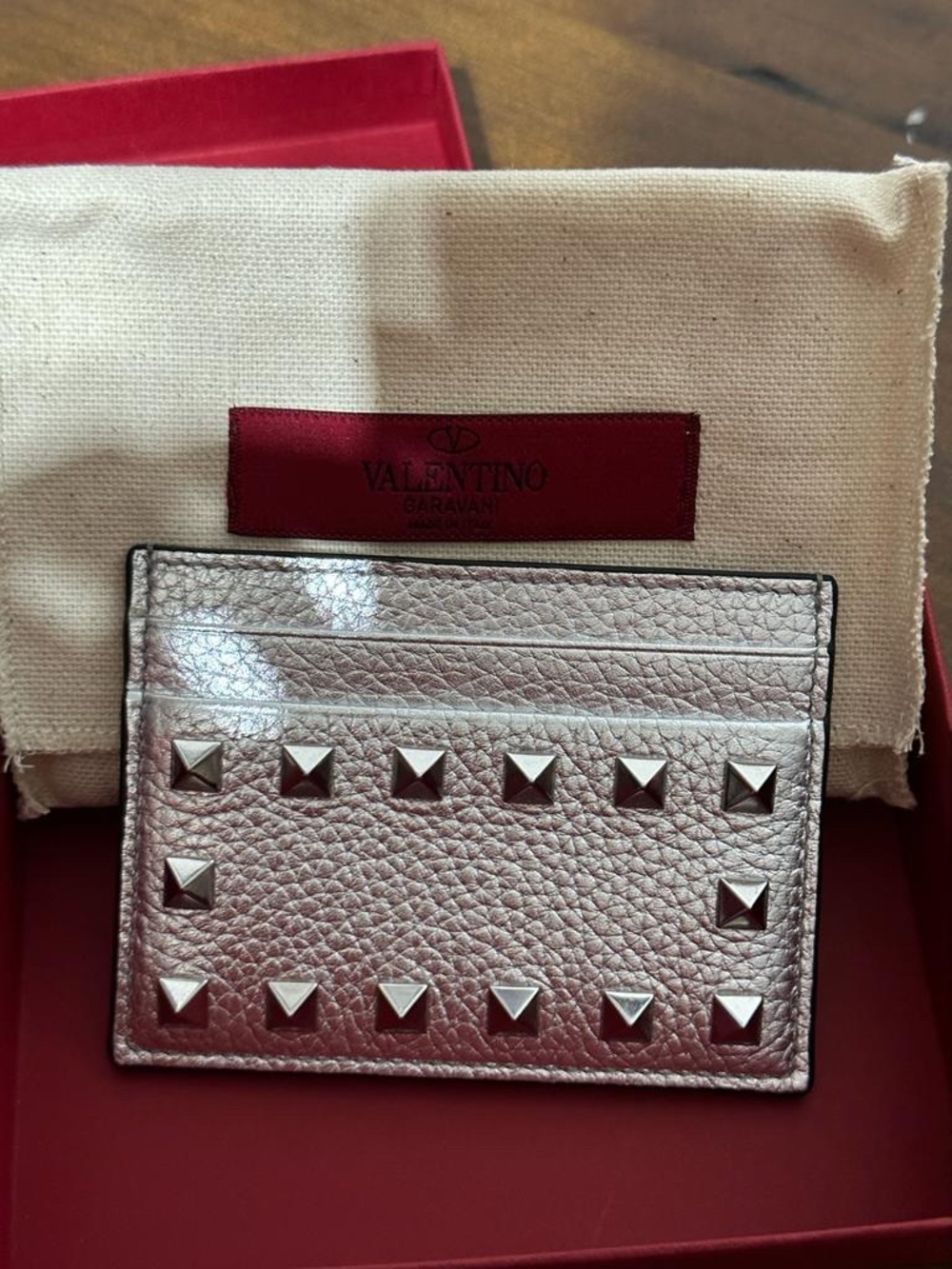 Valentino Garavani Rockstud Card Holder
